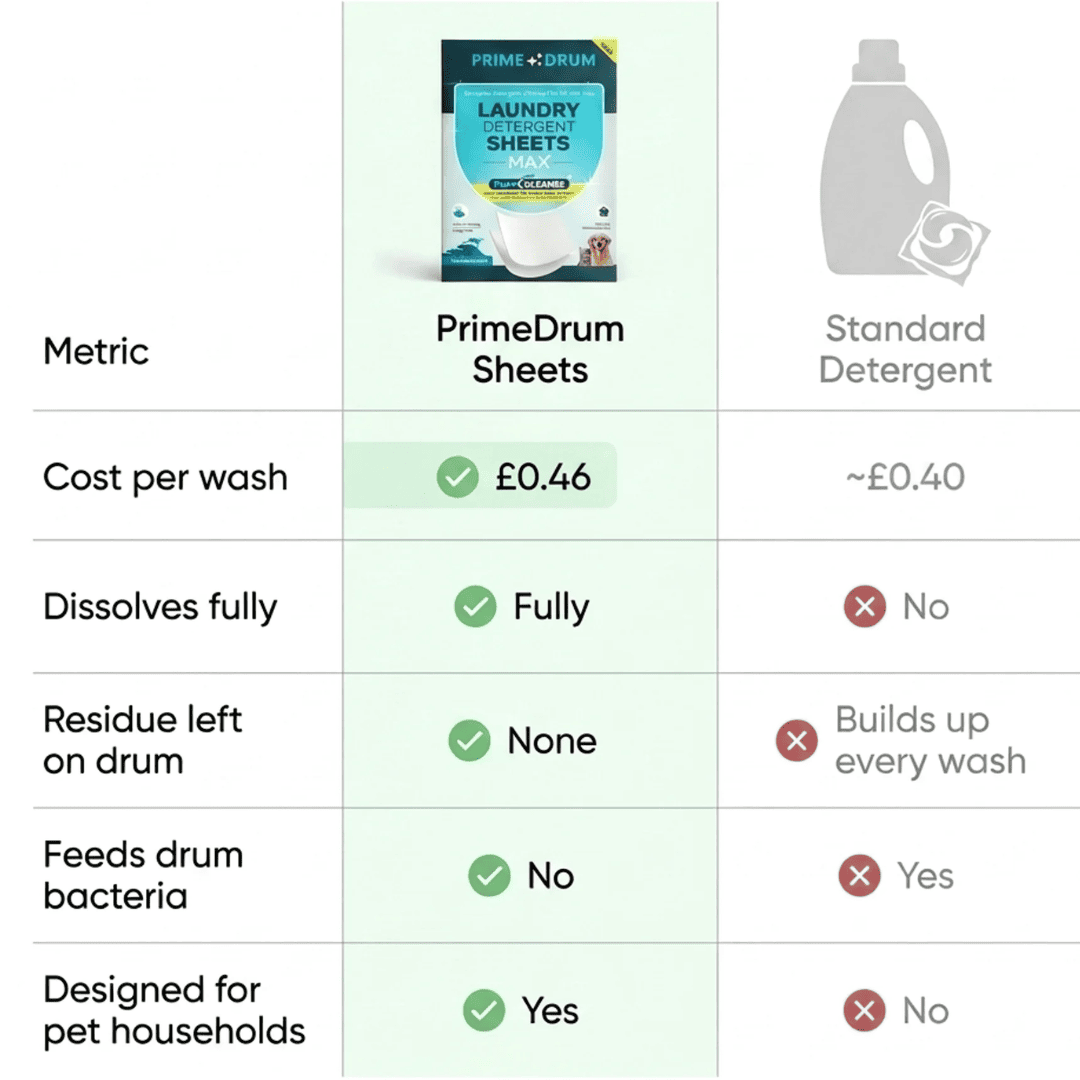 PRIMEDRUM DETERGENT SHEETS
