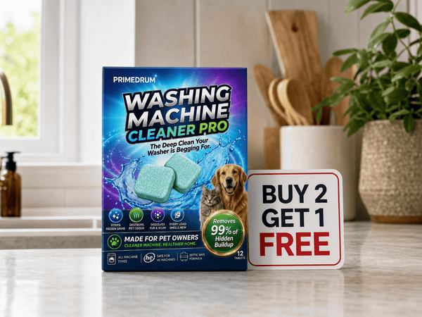 PrimeDrum Washing Machine Cleaner Pro tablets